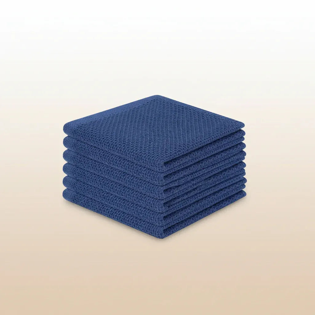 Absorbent Honeycomb Waffle Weave Cotton Dish Cloth Set