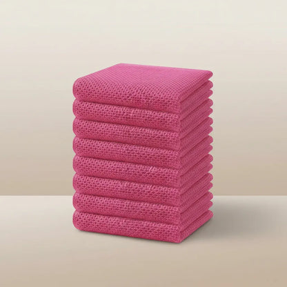 Absorbent Honeycomb Waffle Weave Cotton Dish Cloth Set