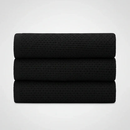 Absorbent Honeycomb Waffle Weave Cotton Dish Cloth Set