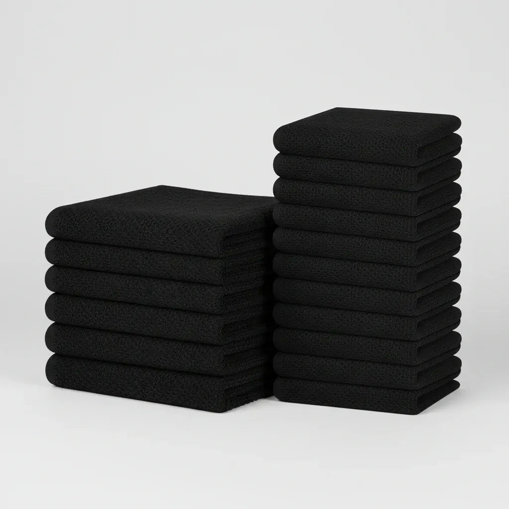 Absorbent Honeycomb Waffle Weave Cotton Dish Cloth Set