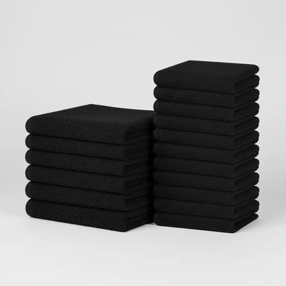Absorbent Honeycomb Waffle Weave Cotton Dish Cloth Set