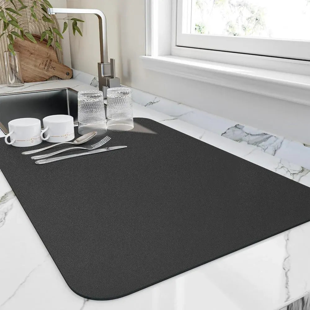 Absorbent Kitchen Counter Drying Mat for Dishes