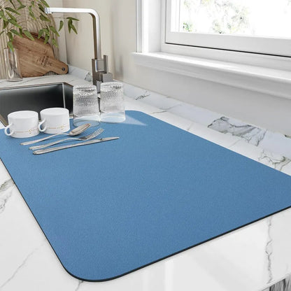 Absorbent Kitchen Counter Drying Mat for Dishes
