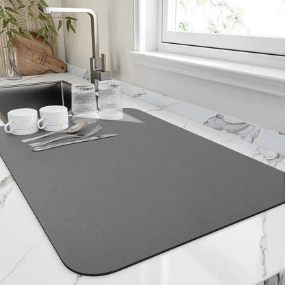Absorbent Kitchen Counter Drying Mat for Dishes