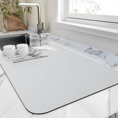 Absorbent Kitchen Counter Drying Mat for Dishes