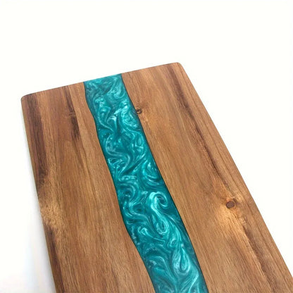 Acacia Wood Charcuterie & Cheese Board with Resin River Design