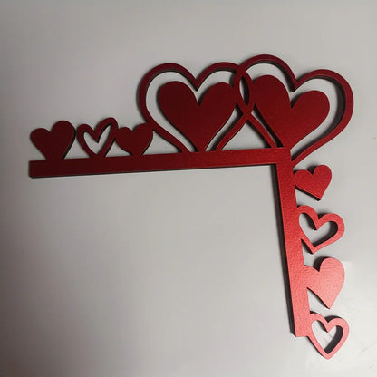 Acrylic Heart-Shaped Mirror Wall Sticker Decorative Frame Decor