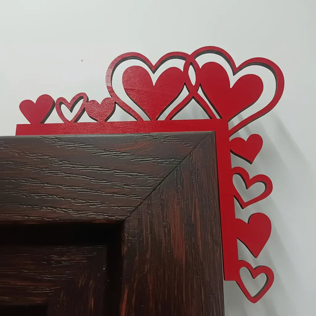 Acrylic Heart-Shaped Mirror Wall Sticker Decorative Frame Decor