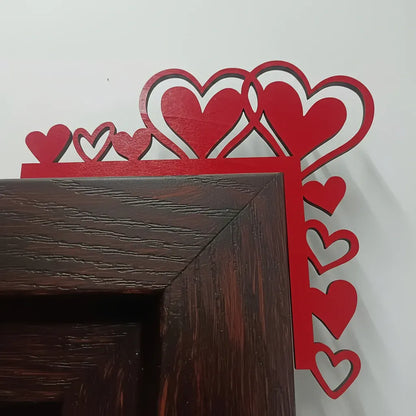 Acrylic Heart-Shaped Mirror Wall Sticker Decorative Frame Decor