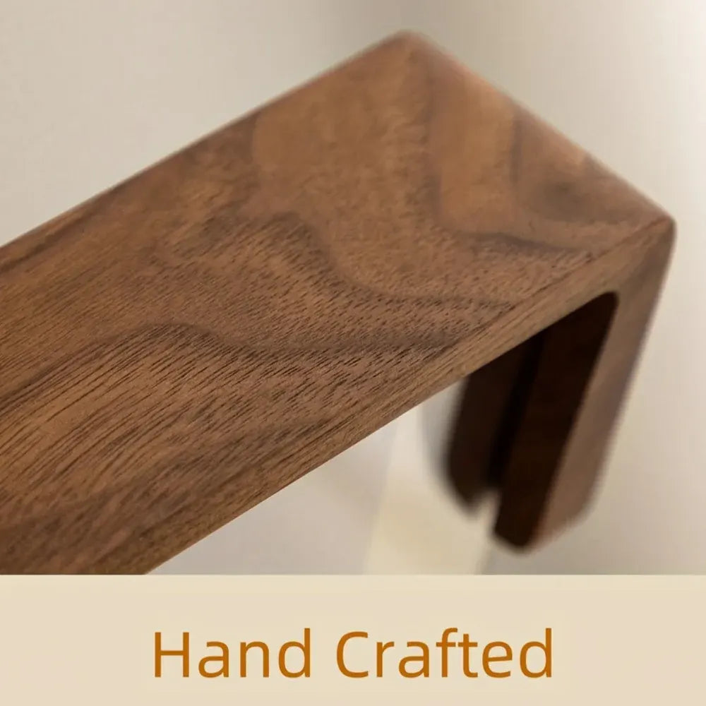 Acrylic Photo Frame with Solid Wood Tabletop Display Stand