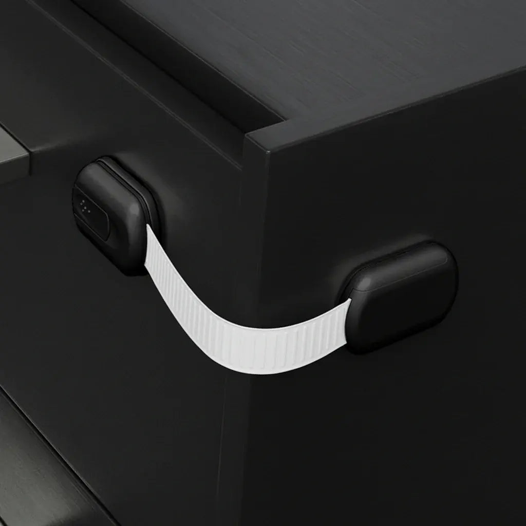 Adhesive Baby Proofing Strap Locks for Cabinet Doors and Drawers