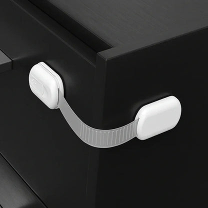 Adhesive Baby Proofing Strap Locks for Cabinet Doors and Drawers