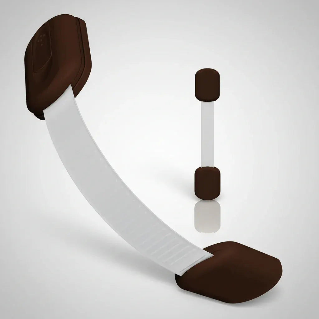 Adhesive Baby Proofing Strap Locks for Cabinet Doors and Drawers
