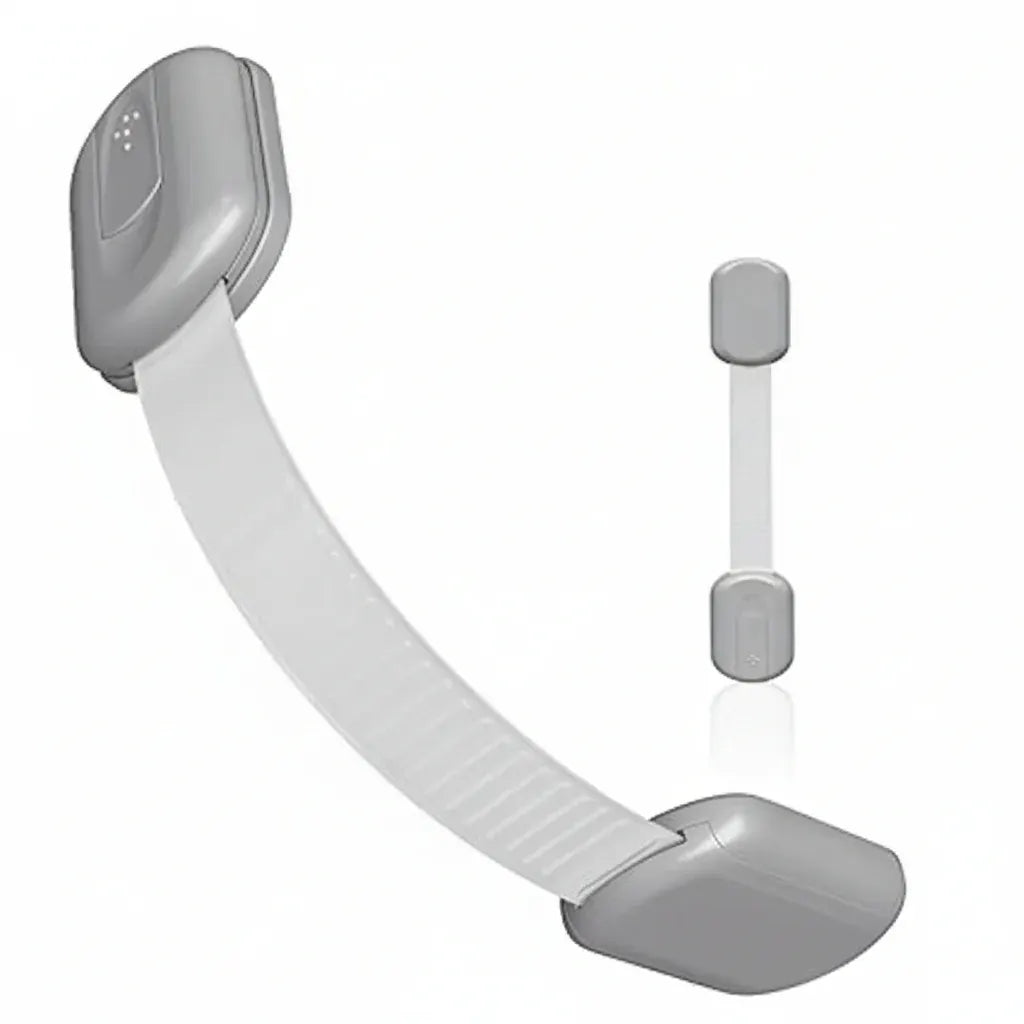 Adhesive Baby Proofing Strap Locks for Cabinet Doors and Drawers