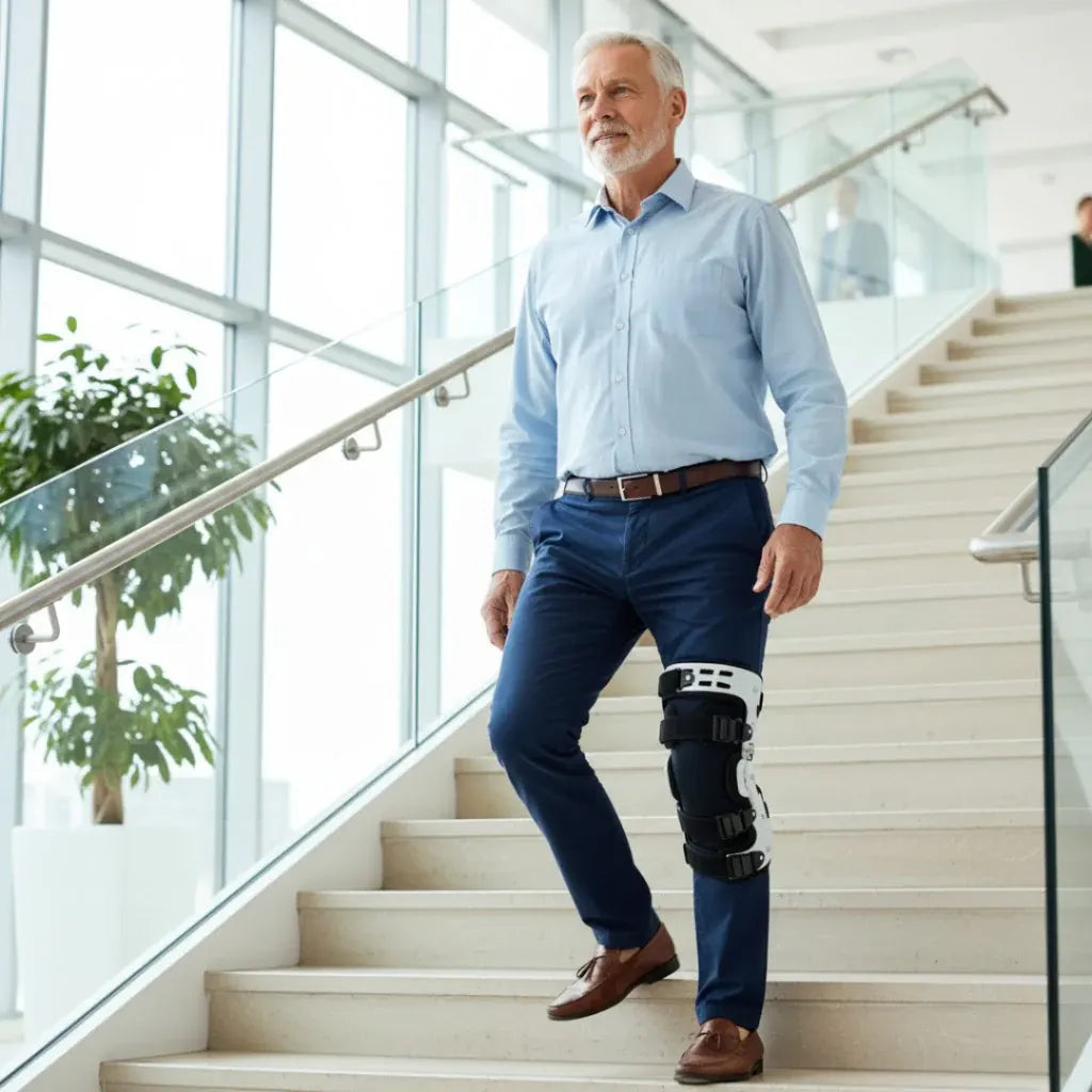Adjustable Arthritis Knee Support Brace with Strap