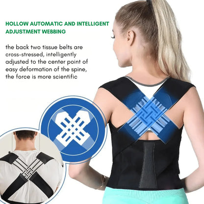 Adjustable Comfortable Back Brace for Posture Support