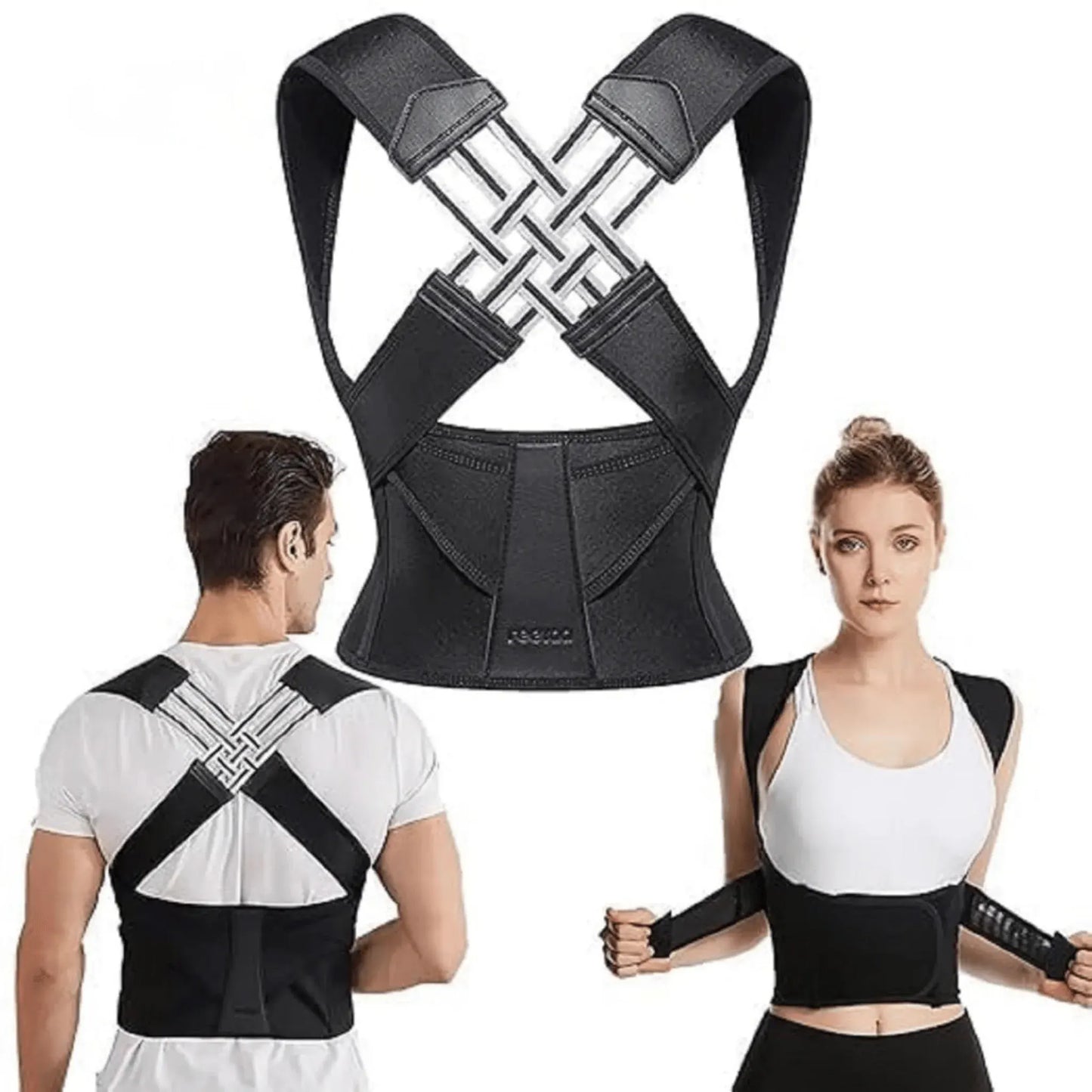 Adjustable Comfortable Back Brace for Posture Support