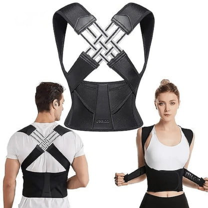 Adjustable Comfortable Back Brace for Posture Support