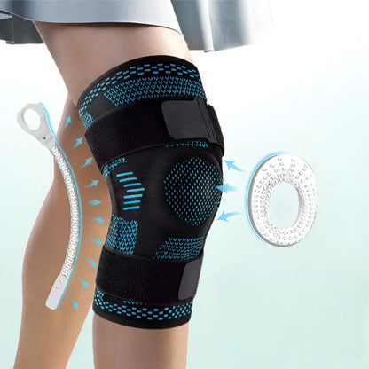 Adjustable Compression Knee Sleeve with Support Stabilizer