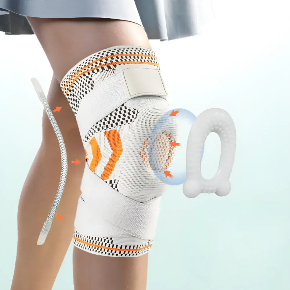 Adjustable Compression Knee Sleeve with Support Stabilizer