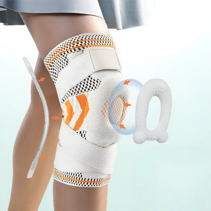 Adjustable Compression Knee Sleeve with Support Stabilizer