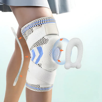 Adjustable Compression Knee Sleeve with Support Stabilizer