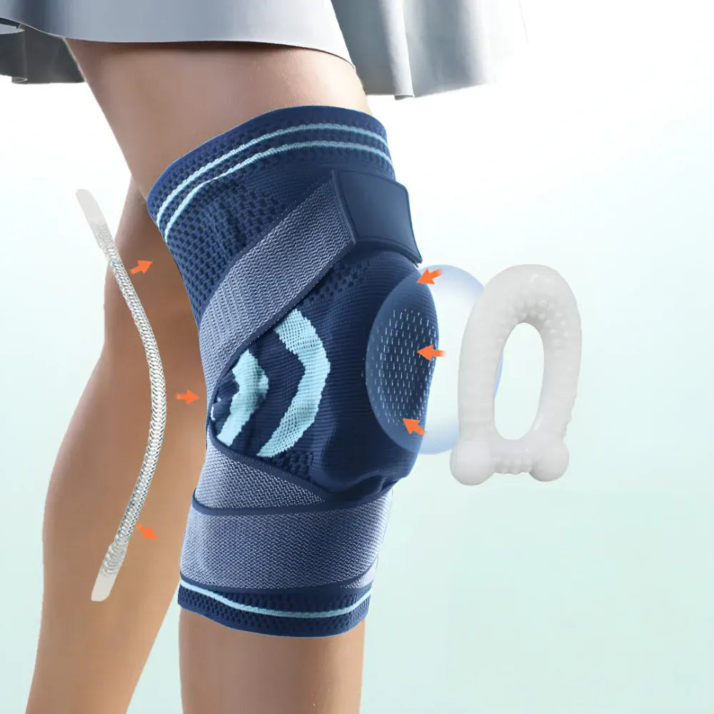 Adjustable Compression Knee Sleeve with Support Stabilizer