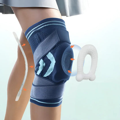 Adjustable Compression Knee Sleeve with Support Stabilizer