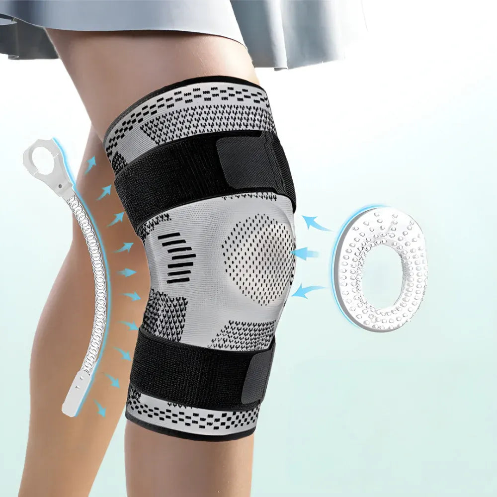 Adjustable Compression Knee Sleeve with Support Stabilizer