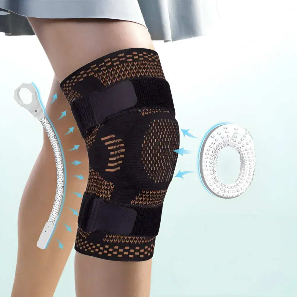 Adjustable Compression Knee Sleeve with Support Stabilizer