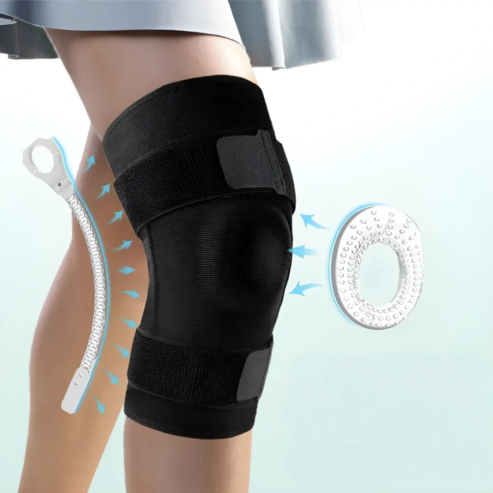 Adjustable Compression Knee Sleeve with Support Stabilizer