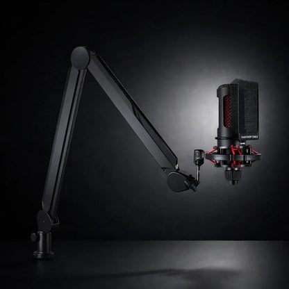 Adjustable Desk Boom Microphone Arm Stand with Cable Management