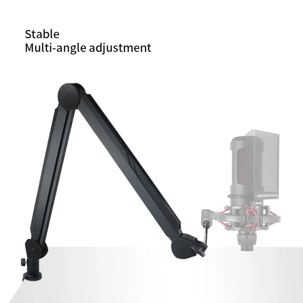 Adjustable Desk Boom Microphone Arm Stand with Cable Management