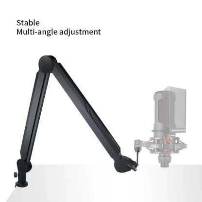 Adjustable Desk Boom Microphone Arm Stand with Cable Management