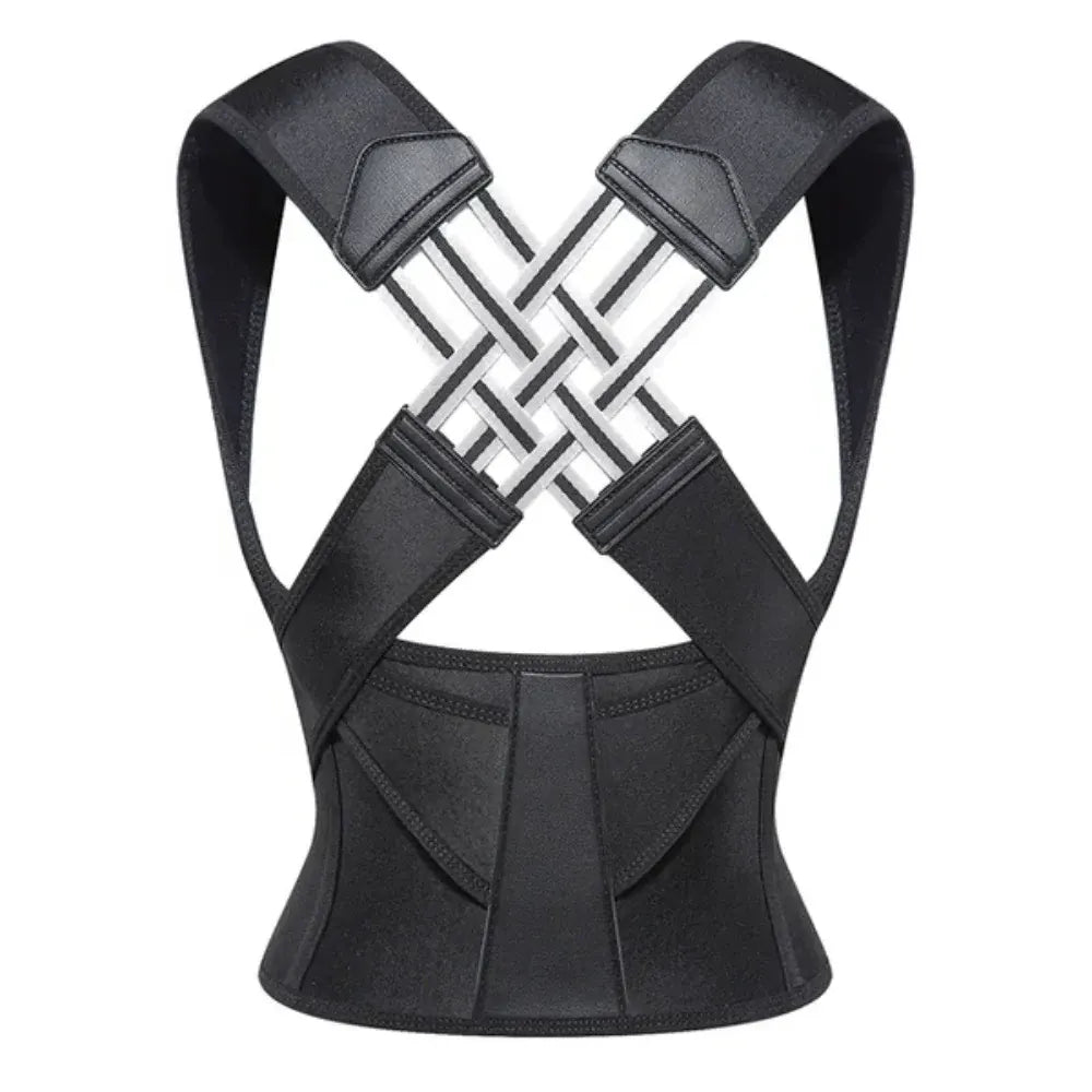 Adjustable Elastic Back Brace for Shoulder Support and Posture Correction