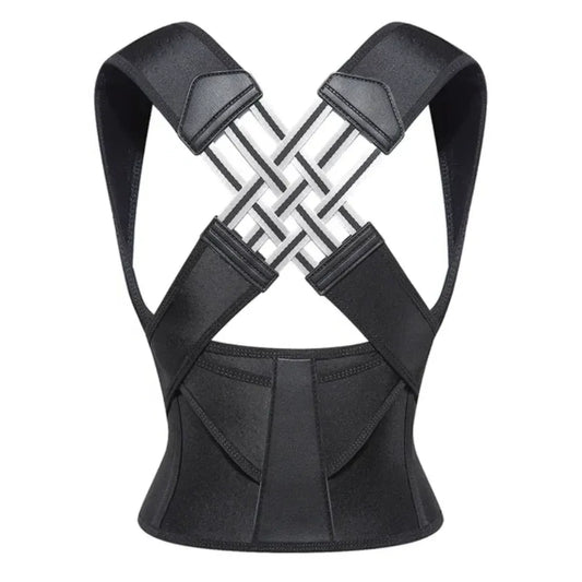 Adjustable Elastic Back Brace for Shoulder Support and Posture Correction