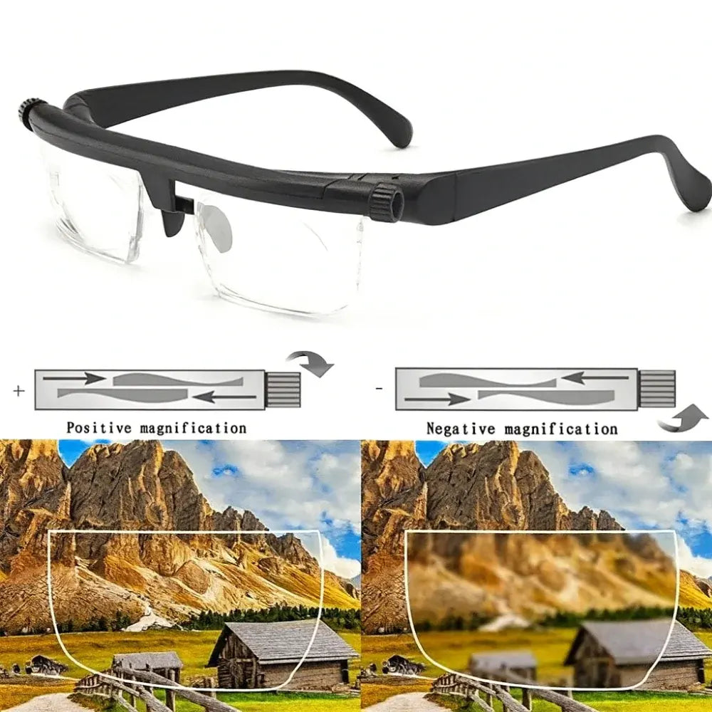 Adjustable Focus Reading & Driving Glasses Vision Tool