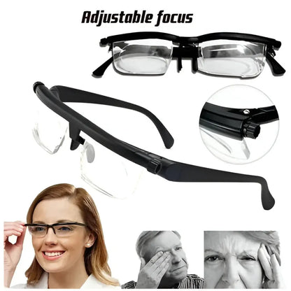 Adjustable Focus Reading & Driving Glasses Vision Tool