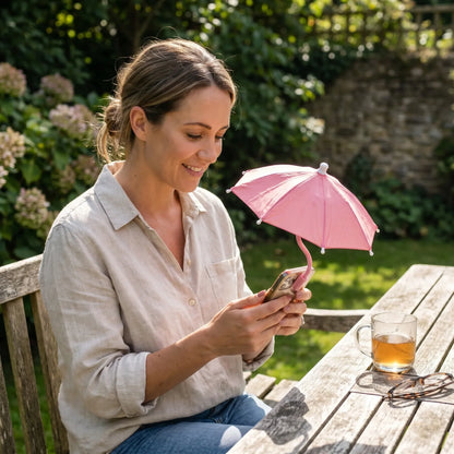 Adjustable Gooseneck Sunshade Umbrella Mount for Phone