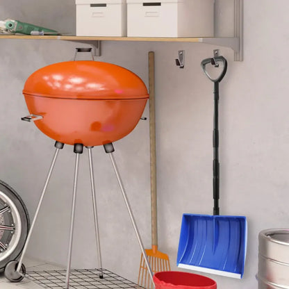 Adjustable Handle Snow Shovel with Wide Plastic Scoop Blade