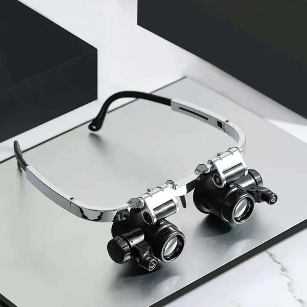 Adjustable Headband LED Magnifier with Interchangeable Lens