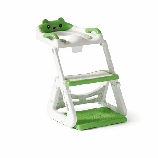 Adjustable Height Toddler Toilet Trainer Seat with Step Stool