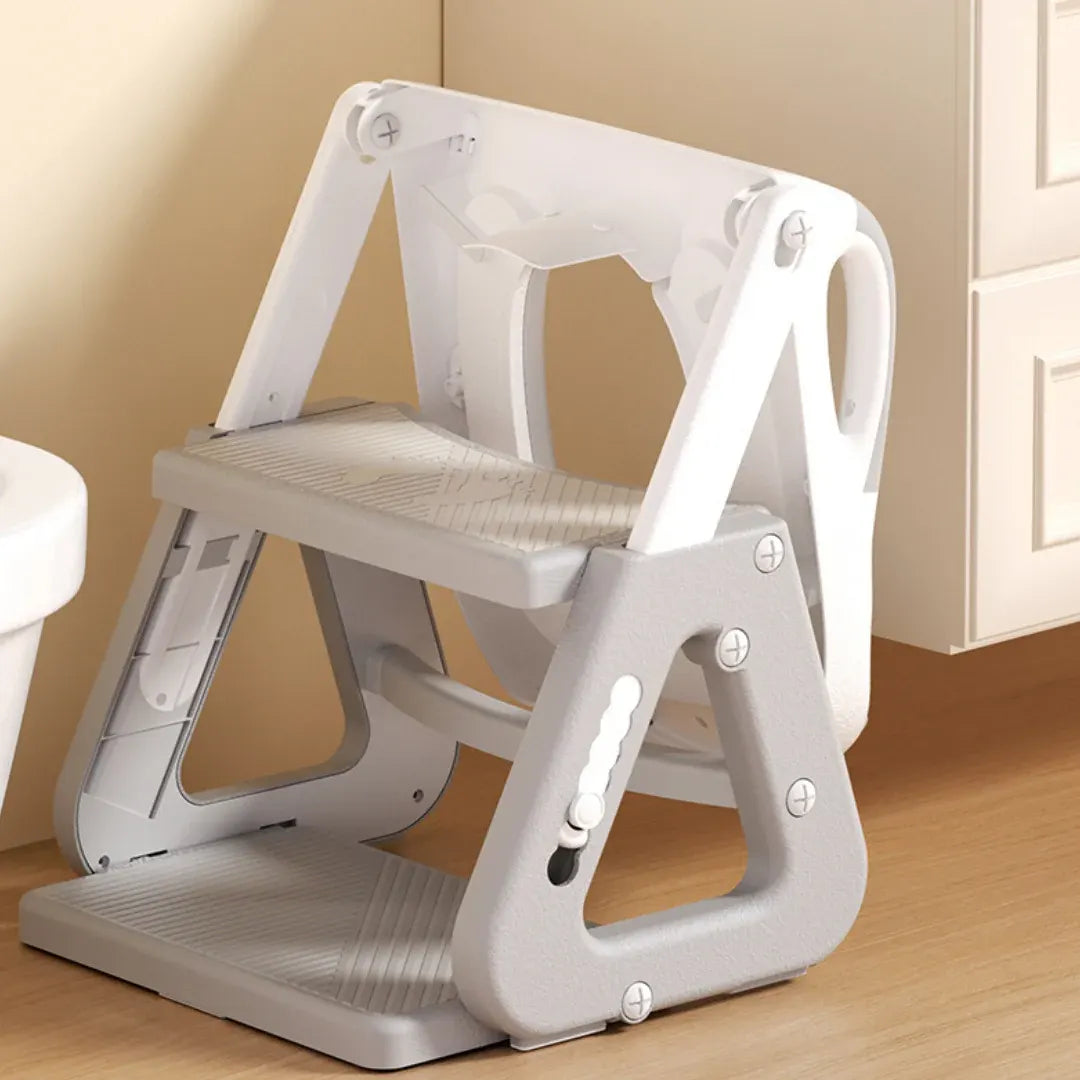 Adjustable Height Toddler Toilet Trainer Seat with Step Stool
