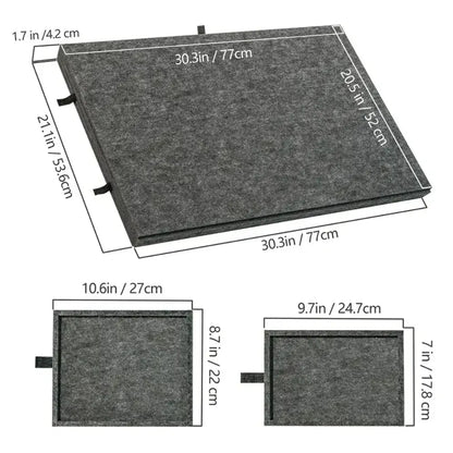 Adjustable Jigsaw Puzzle Storage Case with Drawers