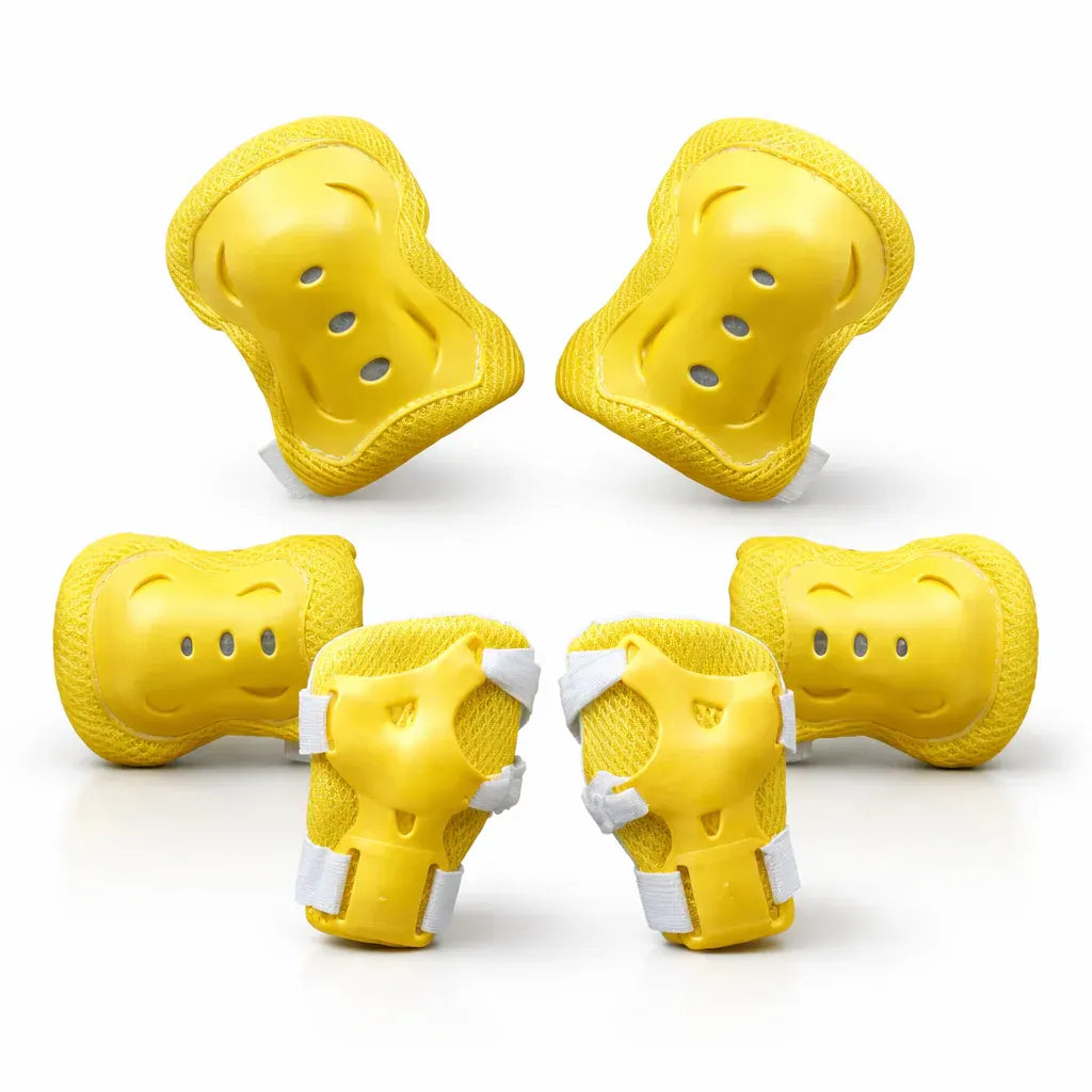 Adjustable Kids Knee Elbow Wrist Guard Set