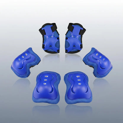 Adjustable Kids Knee Elbow Wrist Guard Set