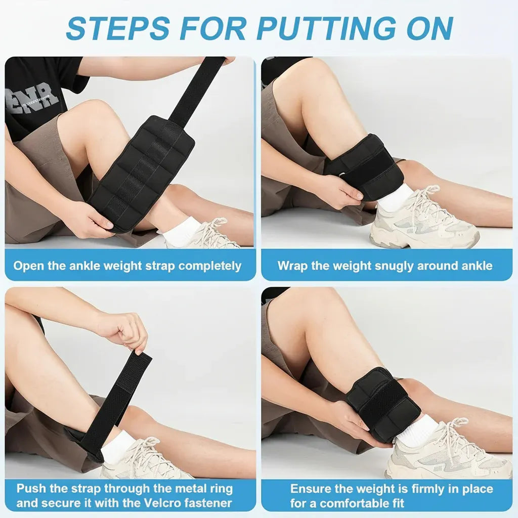 Adjustable Leg & Ankle Weight Set for Fitness Training