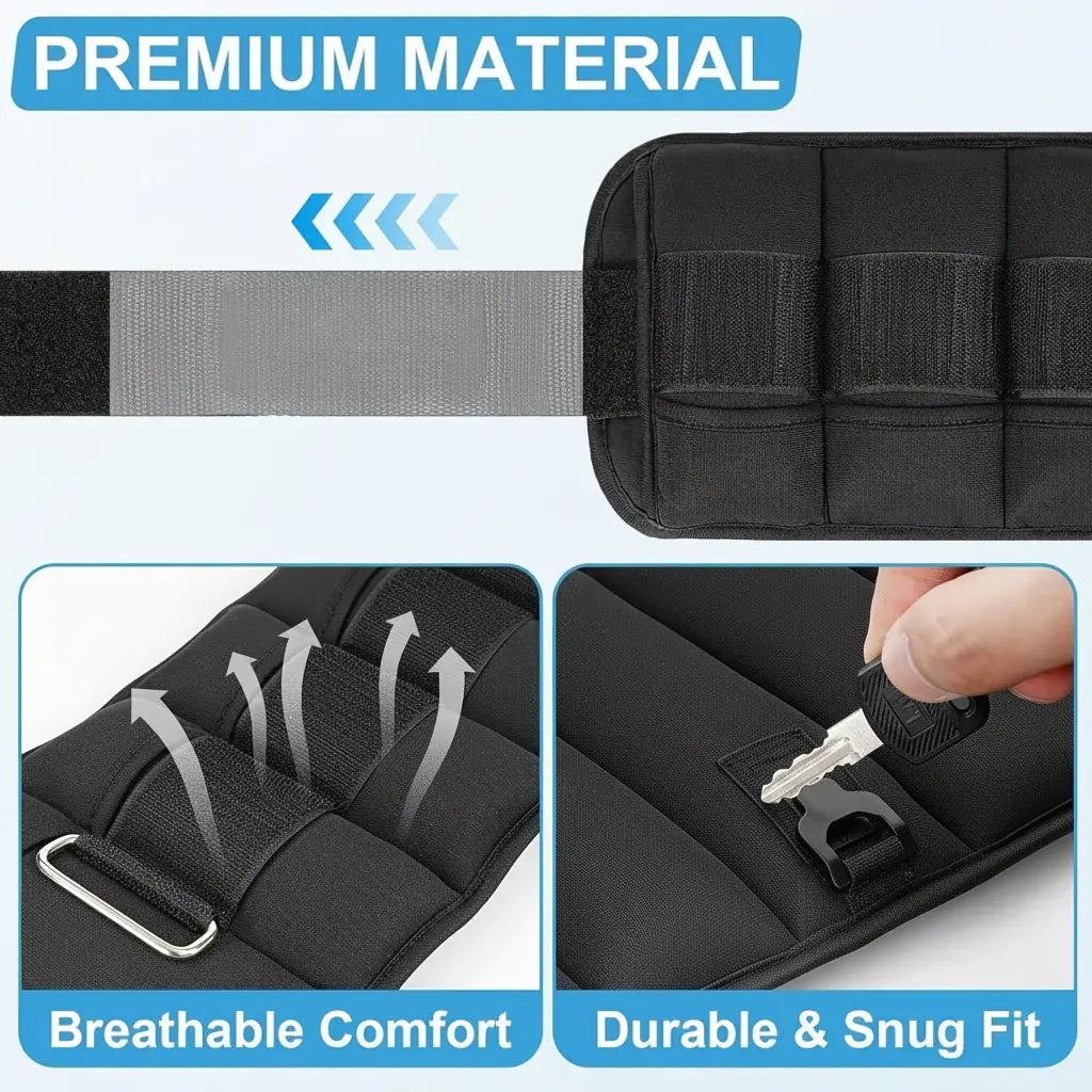 Adjustable Leg & Ankle Weight Set for Fitness Training