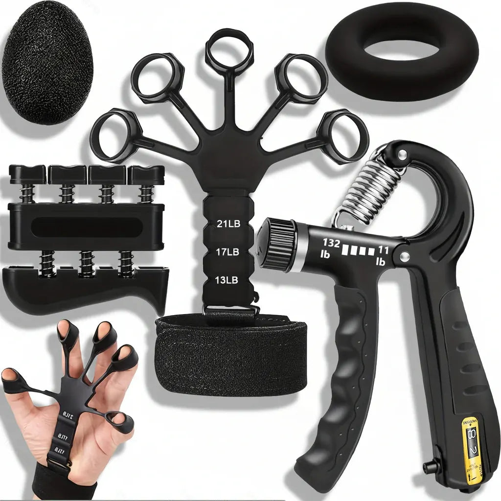 Adjustable Metal Hand Grip Trainer for Forearm Strength Workout Set