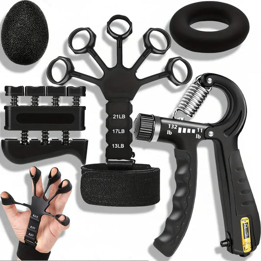 Adjustable Metal Hand Grip Trainer for Forearm Strength Workout Set